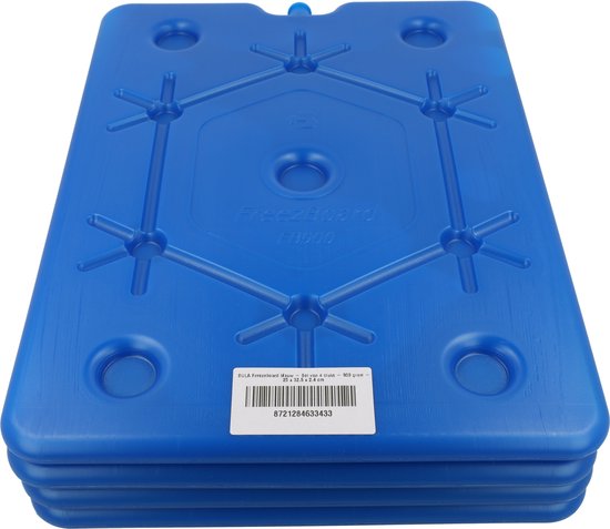 DULA platte koelelementen voor koelbox en koeltas - Freezeboard blauw plat - 4 stuks - 900 gram - 25 x 32.5 x 1.5 cm van DULA — afbeelding 4