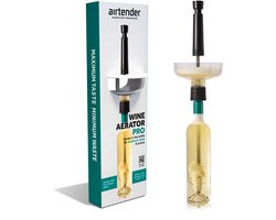 Airtender Wine Aerator Pro | Vortex | Dual Action Wijnbeluchter | Kijk de Video! | De wijnsensatie van het jaar! | Wijn decanteren als een Pro | Made in Holland