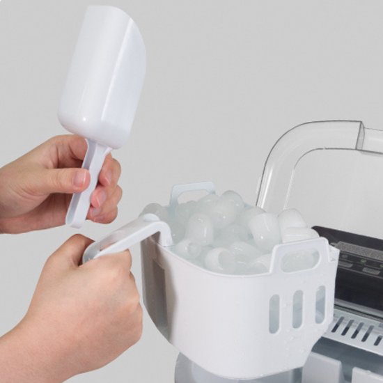 IJsmaker met Handvat - Zelfreinigende Ijsmachine voor Thuis en Kantoor - Snel en Draagbaar van Merkloos — afbeelding 3