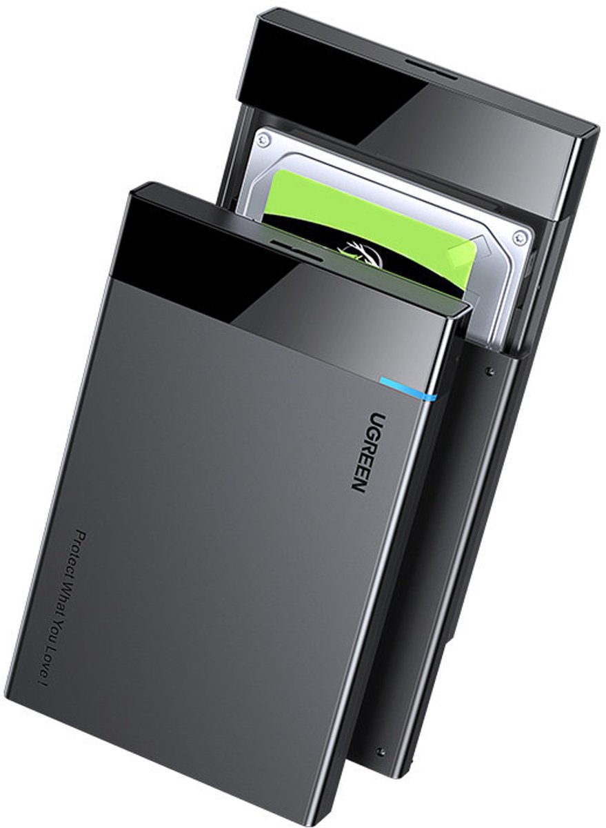 Ugreen - adapterbehuizing - voor SATA 2.5 6TB USB-C 3.0 schijf zwart - (US221)