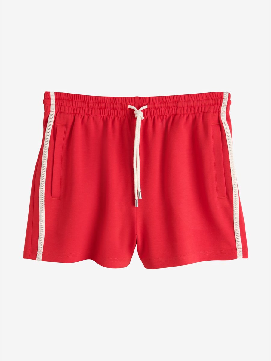 Next - Dames - Slinky-short met zijstrepen - Rood