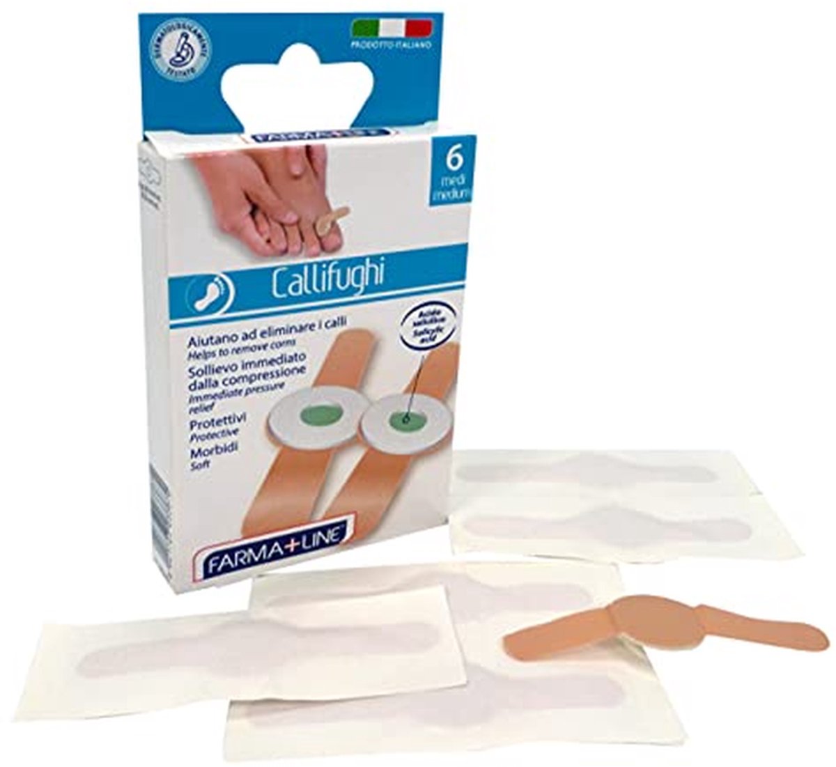 Voetpleisters - Huidverzorging - Voetcomfort verbeteren - Kalkpleister - 5 x 10 cm - Niet gespecificeerd