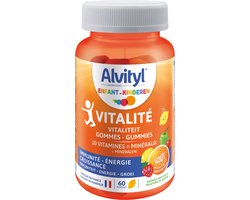 Alvityl® Gummies - 10 Vitaminen (B/C/D) & Mineralen Fruitsmaken - Energie & Vitaliteit - Vanaf 4 Jaar - 60 Gummies