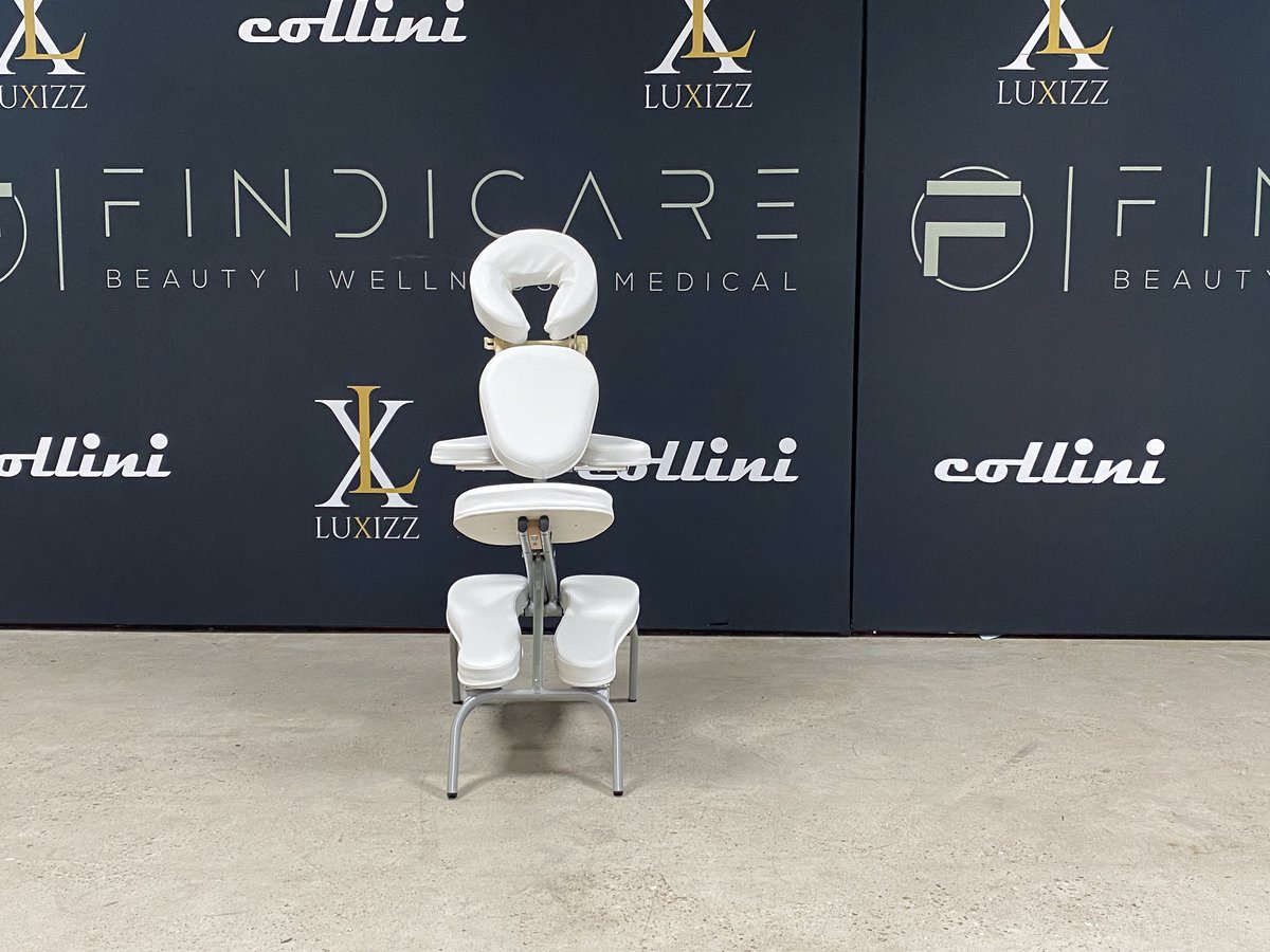 Collini PractyChair Zwart/Groen/Wit – Professionele Opvouwbare Massagestoel voor Stoelmassages | Verstelbaar, Lichtgewicht & Mobiel