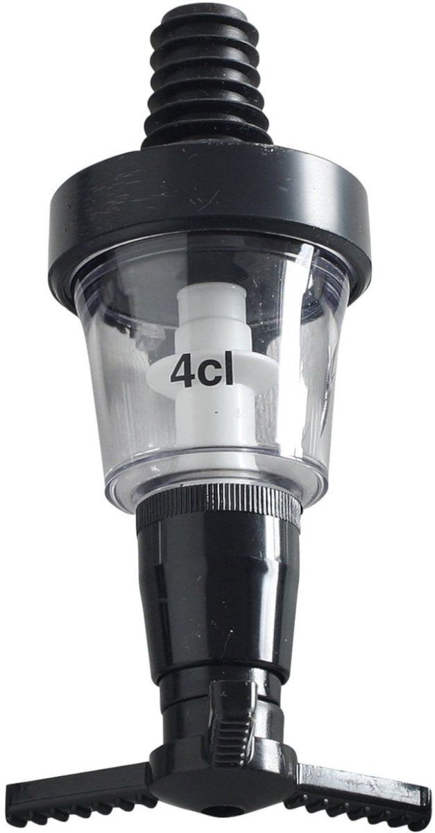 BarUp Non Drip Maatschenker 4cl - Kunststof Drankdispenser - Zwart