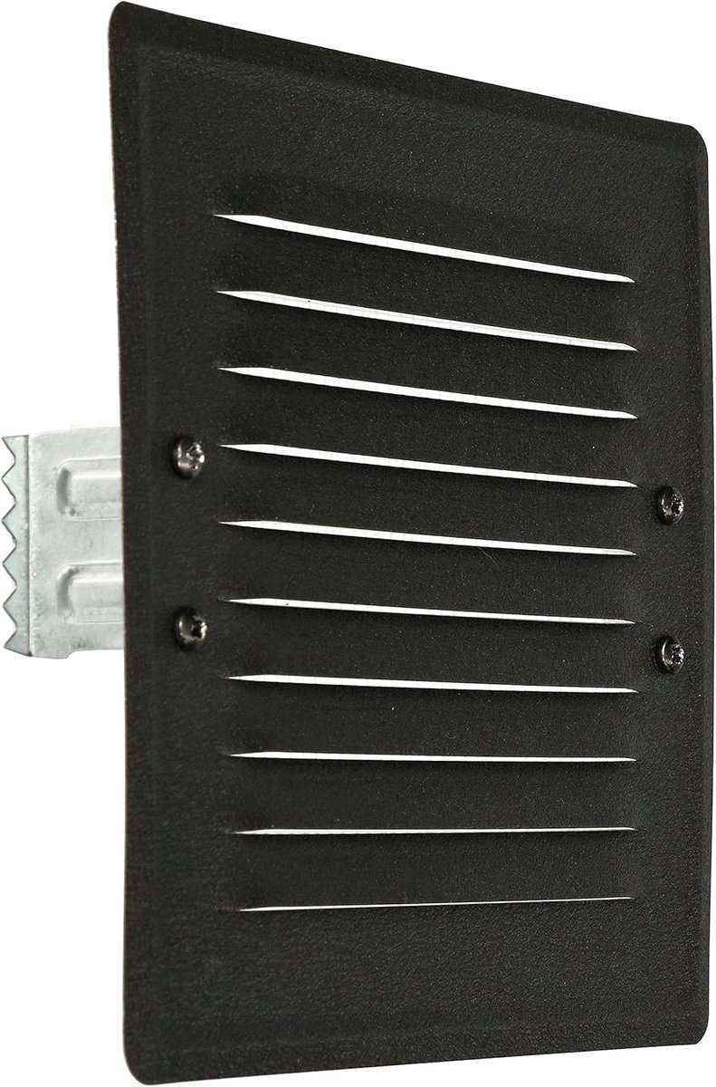 Ventilatierooster - Afvoerrooster Metaal - Luchtcirculatie Verbeteren - Ingebouwd Insectengaas - 165 x 165 mm - Donkergrijs