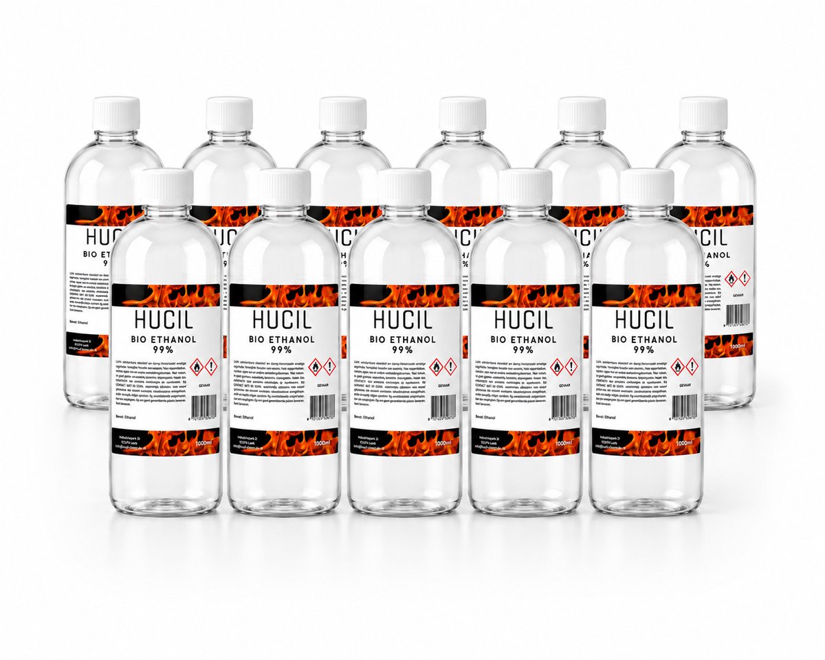 Bio ethanol - 12x1 liter - 99% zuiver - bio brandstof sfeerhaard - tuinhaard