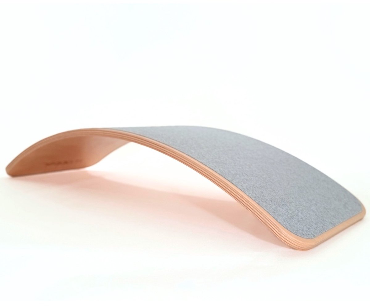 Wobbel Large Balansbord Grote Kinderen & Tieners (8+) - Houten Balance Board - Wolvilt Moonstone - FSC Beukenhout - 100 cm - Het Origineel Sinds 2015