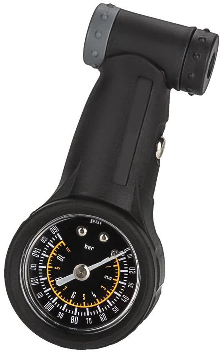 Dailygoods- Bandenspanningsmeter Groot Meetbereik 0-160 psi - Bandenspanningsmeter Fiets - Fietsaccessoire - Presta/Schrader Ventiel - Nauwkeurige Meting - Essentieel Hulpmiddel - Luchtdrukmeter