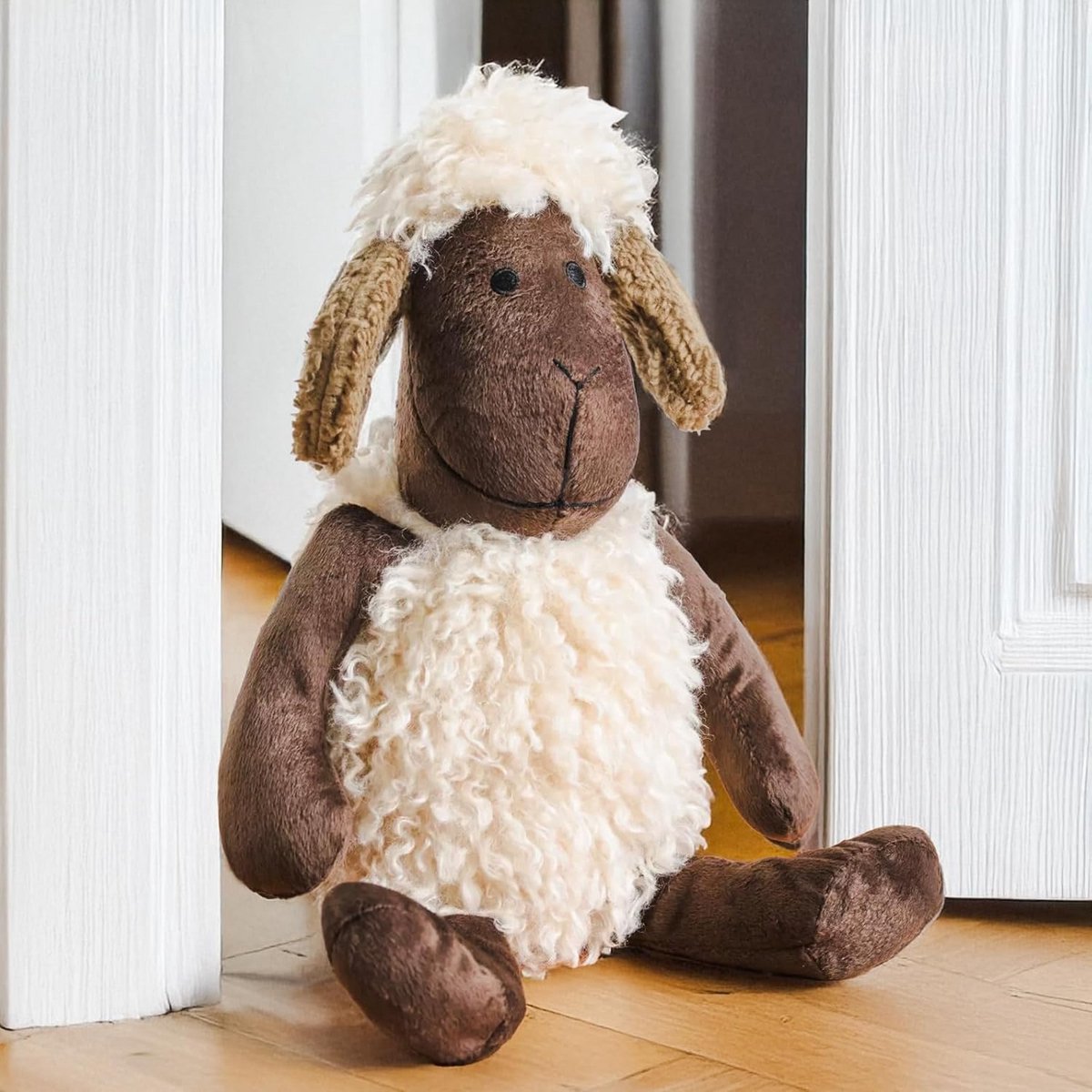 Schattige Deurstopper - Dier Decoratie - Huis Verfraaien - Verzwaard en Stabiel - 26 x 28 cm - Bruin