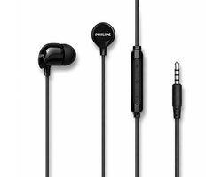 Philips In-Ear koptelefoon TAE1156BK - Clear Sound - Bekabeld - Remote met microfoon - Jack plug 3.5 mm- Zwart