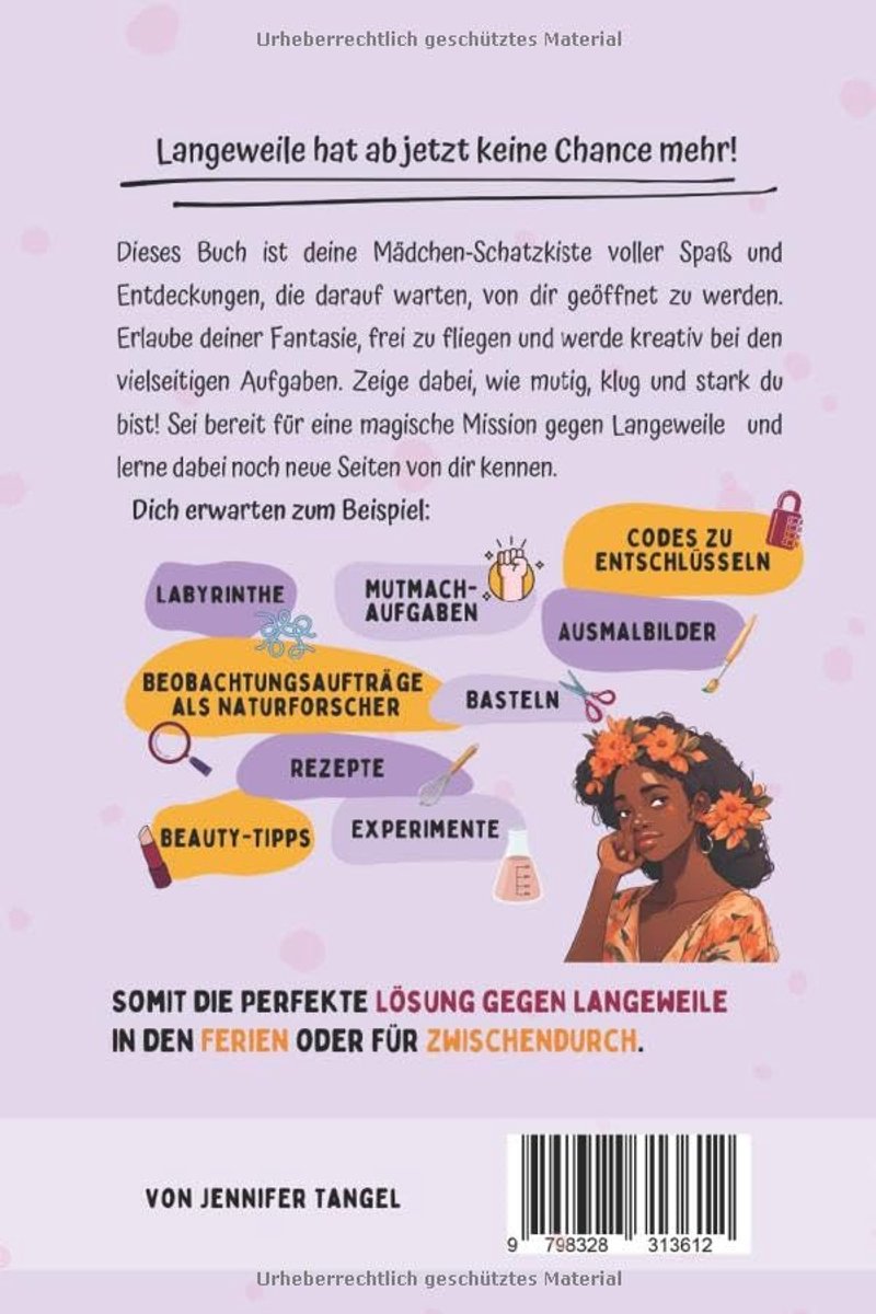 Bezigheidsboek voor Meisjes - Avontuur en Puzzels - Verveling Bestrijden - Creatieve Uitdagingen - A5 Formaat - Gekleurd