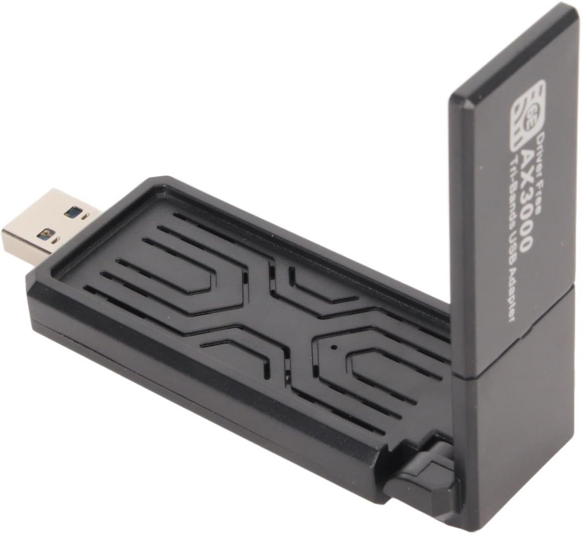 Draadloze Netwerkkaart - Wifi Adapter - Snelle Internetverbinding - Tri-Band Wifi 6E - 3000 Mbps - Zwart