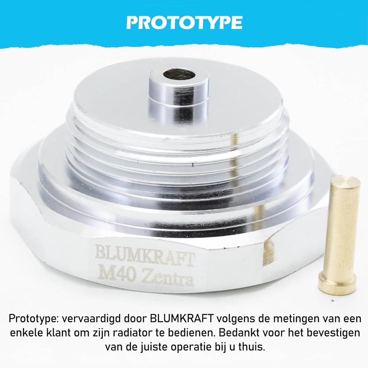 Radiatoradapter - Thermostaat adapter - Verwarming aanpassen - M40 naar M30 - M40x1.0 naar M30x1.5 - Chroom