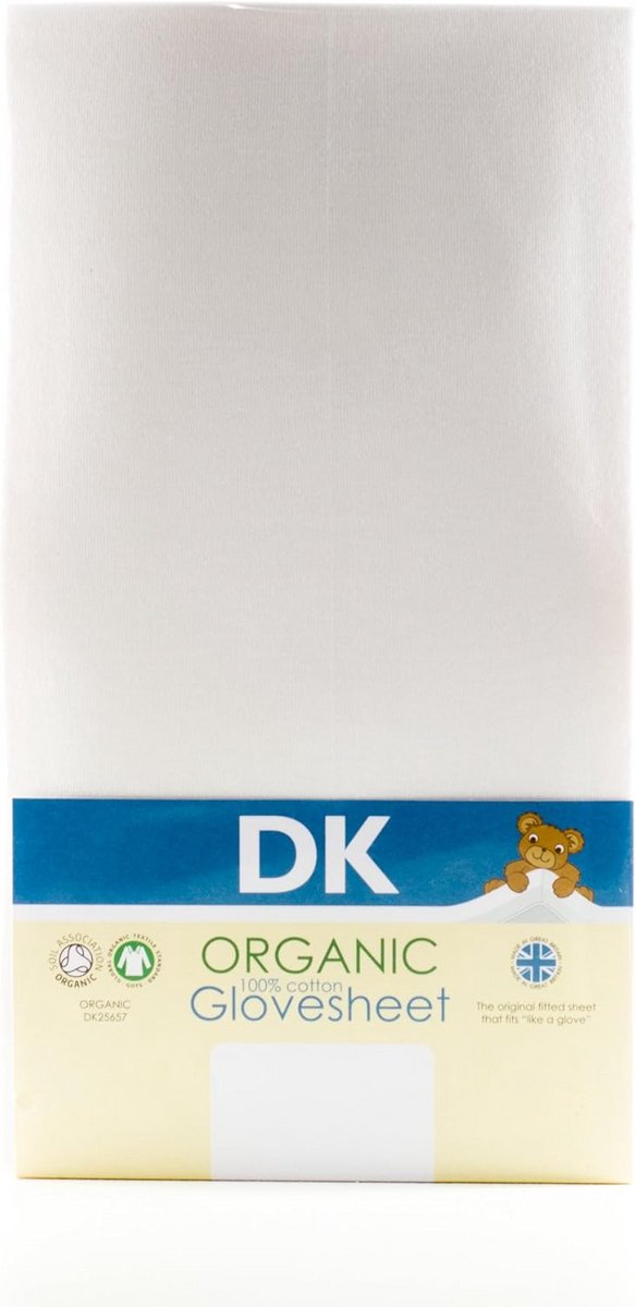 Hoeslaken Kinderbed - Baby Laken - Babykamer Inrichting - 100% Biologisch Katoen - 120 x 60 cm - Wit