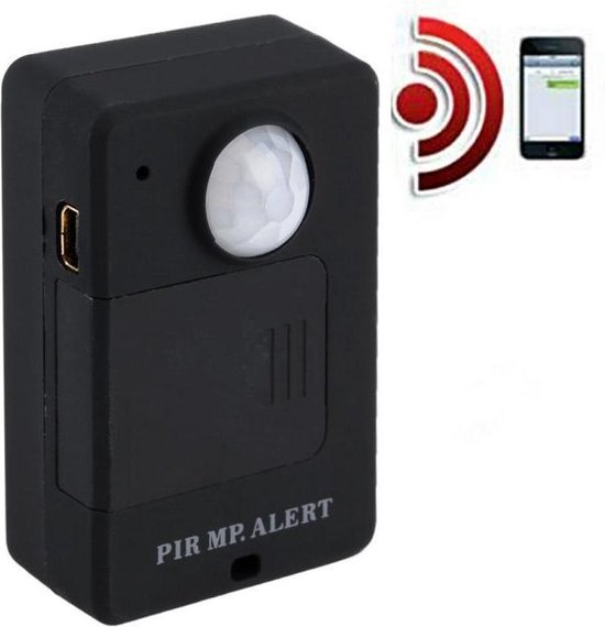 Mini capteur d'alerte PIR à sécurité directe Moniteur d'alarme GSM  infrarouge sans fil... | bol