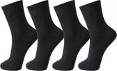 Socke - Sokken - 4 Paar - 4P - OEKO-TEX - Thermosokken Kleur Effen Zwart Maat 43/46 - Werksokken - Warme Sokken - Sokken Heren - Sokken Dames