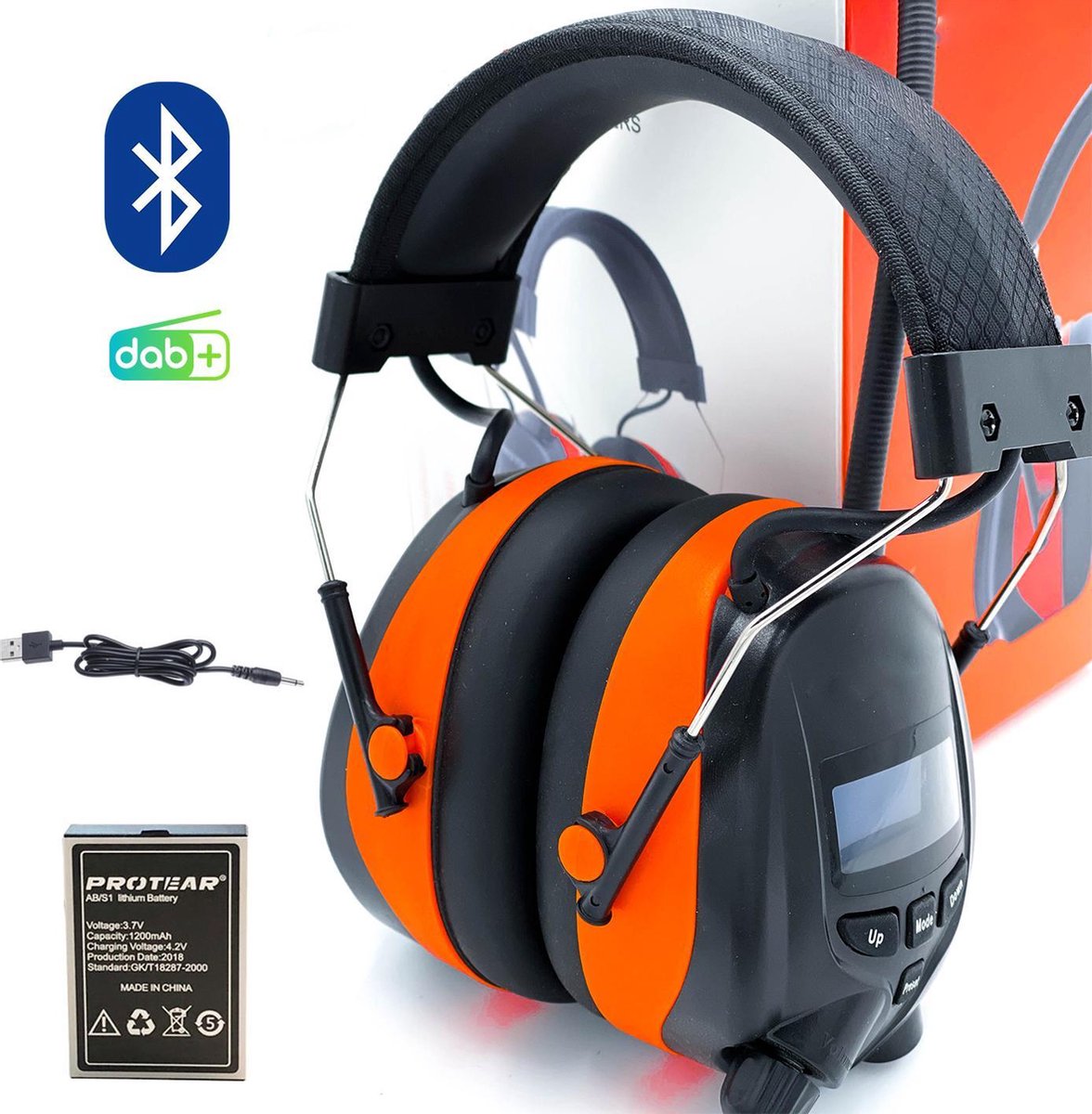 Gehoorbeschermer DAB+ Bluetooth - Gehoorbeschermer met radio - Radio  Oorkappen | bol.com
