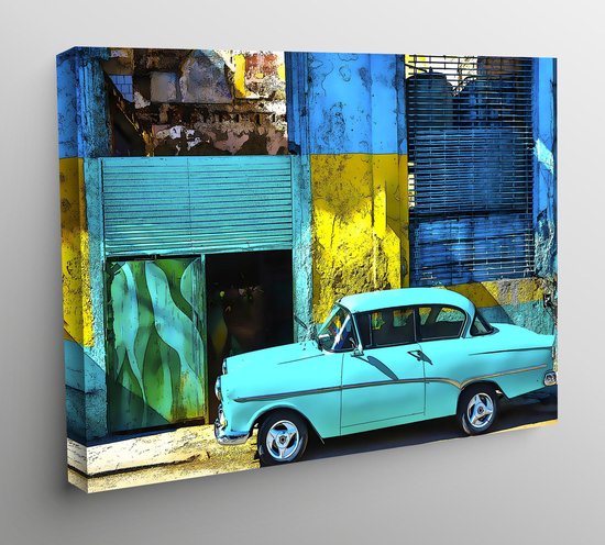 Canvas Cities of Colors Aquarel Havana - 80x60cm