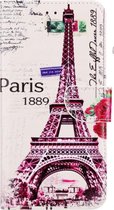 MM&A Parijs Eiffeltoren Wallet Book Case Hoesje voor Apple iPhone 11 – Portemonnee - Met Stand – PU Lederen - Kaarthouder – Pasje Houder – Magneet Sluiting – Bookcase