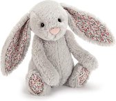 Jellycat knuffel Bloesem Zilver Konijn Baby 13cm