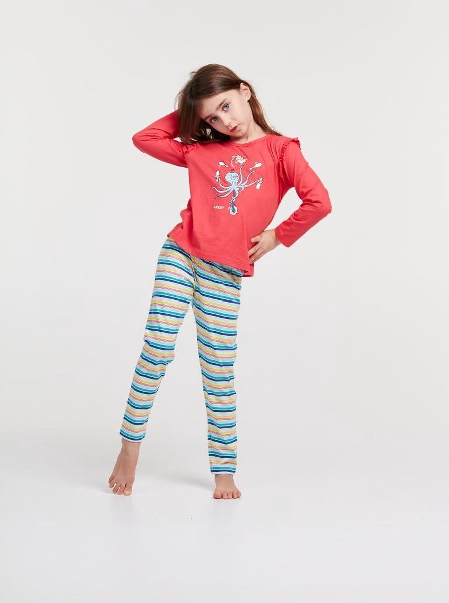 Pyjama Woody fille/femme - fuchsia - poulpe - 211-1- PSG- S/439