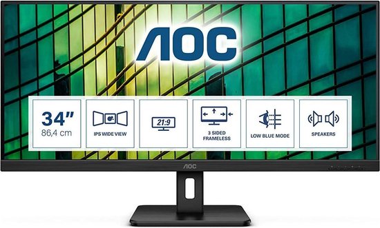 AOC Q34E2A - Full HD IPS Monitor - 34 inch