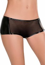 Boy Short - Black - Maat S/M - Lingerie For Her - black - Discreet verpakt en bezorgd