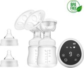 Simply Smarter Elektrische Borstkolf Dubbel | BPA Vrij | Inclusief 2x 180ML Babyfles