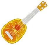 Speelgoed gitaar met 4 snaren. Sinasappel look