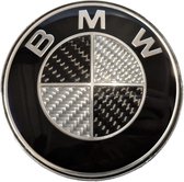 BMW carbon motorkap/kofferklep embleem/logo 82mm [BMW 1-2-3-4-5-6-7-8-X-Z serie] 51148132375