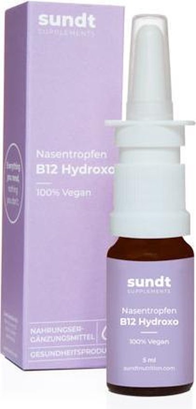 verdrietig Offer Daarom Neusspray Vitamine B12 Hydroxocobalamine van Sundt© - Vegan - GMO-vrij -  Suikervrij -... | bol.com