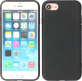 2.0 mm Dikke Backcover Hoesje - Fashion Telefoonhoesje - Hoesje iPhone SE 2020 Apple - iPhone 8 Hoesje Siliconen Case Hoes Cover - iPhone 7 Hoesje en Cases - Zwart