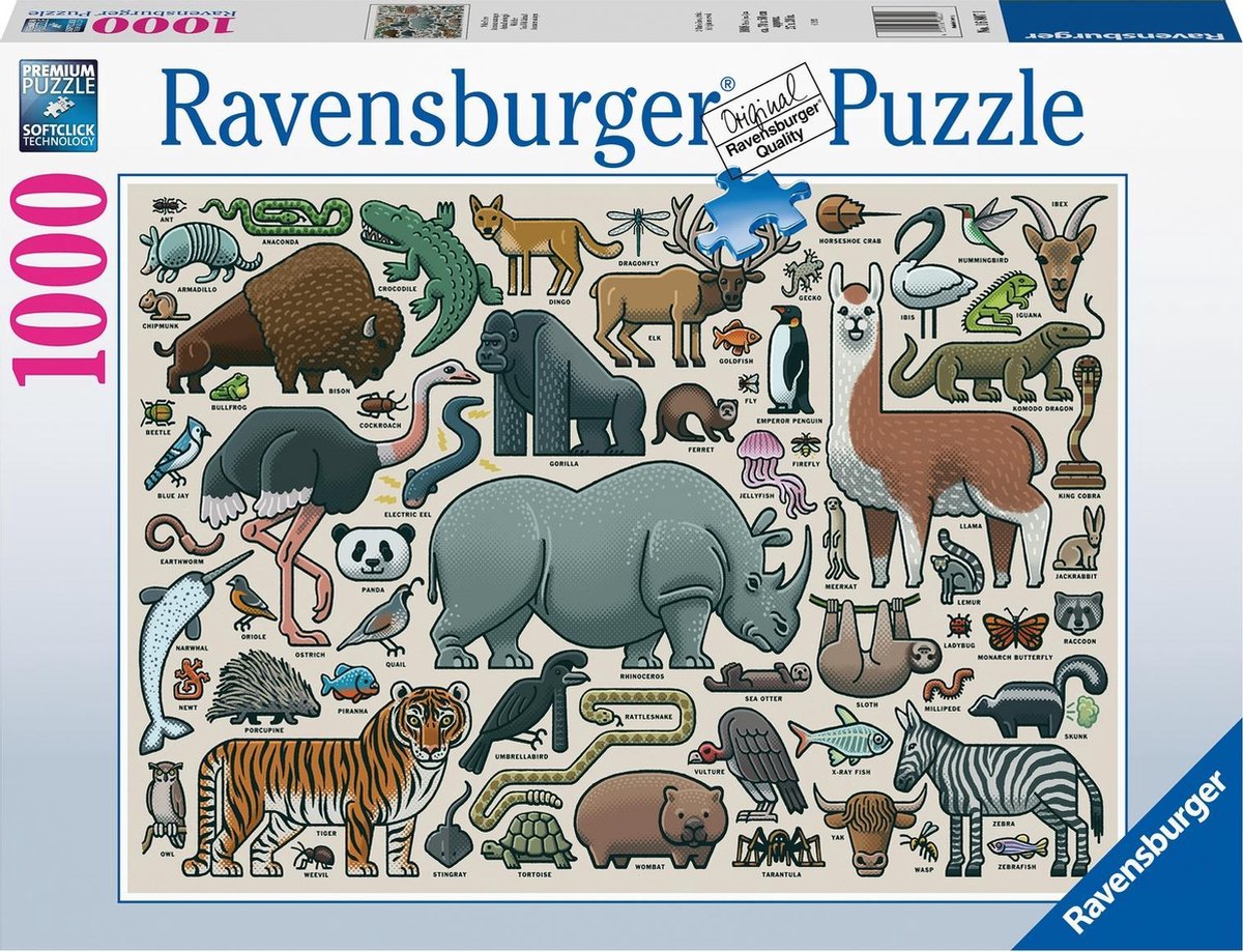 Wilde dieren 1000st