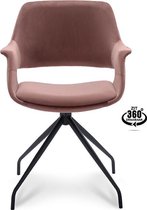 Happy Chairs – Armstoel Paulo – Velvet Roze