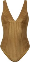 Beachlife Dull Gold V-hals badpak - Dames - Maat 36B