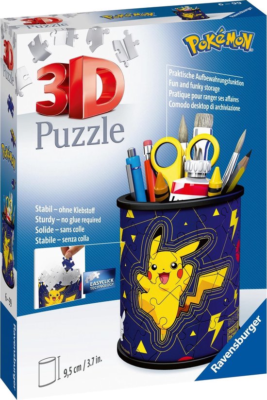 Ravensburger - 3D Puzzel Pokémon - Pennenbak - 54 stukjes - Ravensburger