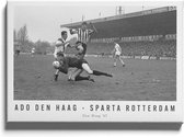 Walljar - ADO Den Haag - Sparta Rotterdam '67 - Zwart wit poster