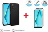 2-In-1 Screenprotector Hoesje Bescherming Protector Set Geschikt Voor Huawei P40 Lite - Full Cover 3D Edge Tempered Glass Screen Protector Met Siliconen Back Bescherm Hoes Cover Ca