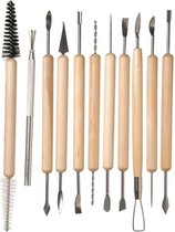11- delige tool set - hobby gereedschap - modelering - klei toolset