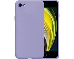 Hoesje - Geschikt voor Apple iPhone 7 - Sterk & Shockproof - Siliconen Case - Hoes Cover - Telefoonhoes - Lila