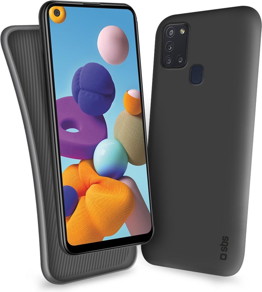 SBS Polo Hoes Samsung Galaxy A21s, zwart