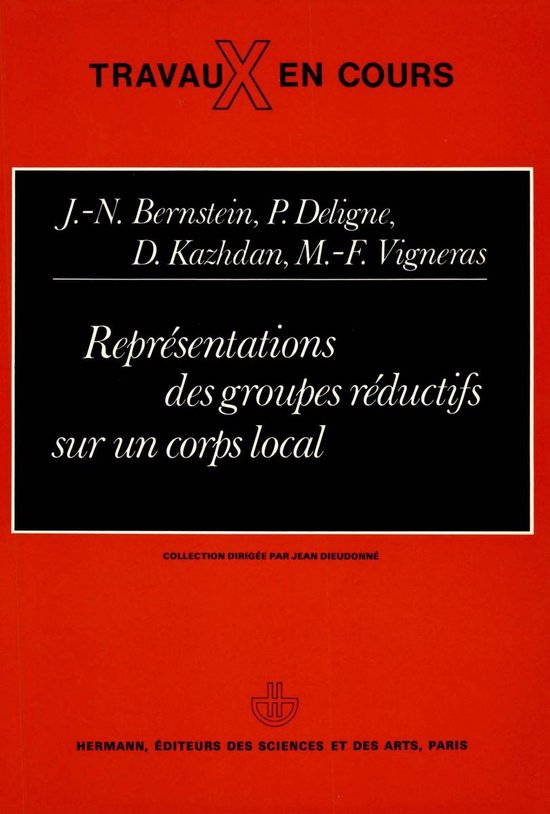 Représentations des groupes réductifs sur un corps local - cover