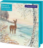 Bekking & Blitz - Wenskerstkaartenmapje - inclusief enveloppen - winter - sneeuw -Dieren in de sneeuw - Dennis Meijering - Natuurmonumenten