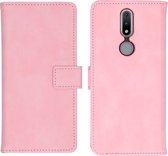 Nokia 2.4 Hoesje met Pasjeshouder - iMoshion Luxe Booktype - Roze