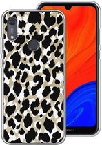 iMoshion Design voor de Huawei Y6s hoesje - Luipaard - Goud / Zwart