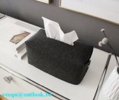 Grijze vilten zakdoekendoos - Tissue Box - Tissue Houder