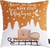 Velvet Little Christmas 'Kerst' Kussenhoes | Fluweel / Polyester | 45 x 45 cm