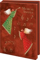 Kerstkaartenmapje met env, klein: Musical Angels, Ileana Oakley