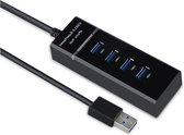 Garpex® USB Hub 4 poorten - 4 in 1 USB A Hub - USB 3.0 High Speed - Zwart